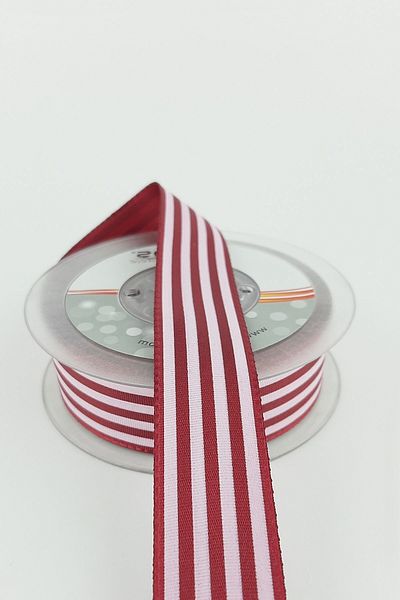 Ulutaş Gift Packaging Material Burgundy Striped Taffeta Ribbon 1 Meter Width 2.5 cm – Ribbon – Ribbon