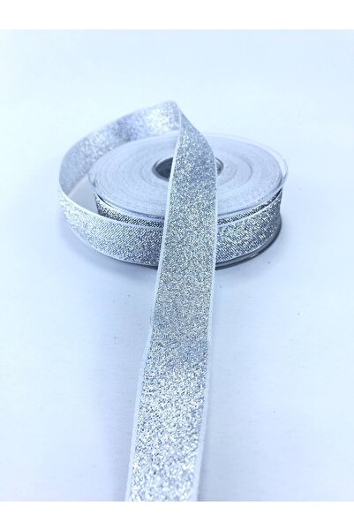 Bride Aksesuar Dünyası Στολισμός Κορδέλα Υλικό Συσκευασίας Ασημί Glitter Κορδ...
