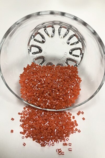 Bontex Narandžaste perle sečene u boji 1 pakovanje 50 grama veličine 2-2.5 mm...