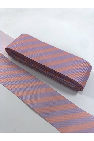 Bontex Panglică pentru împachetare cadou Panglică grosgrain cu dungi colorate 1 Mt Lățime 4 Cm – Panglică – Panglică