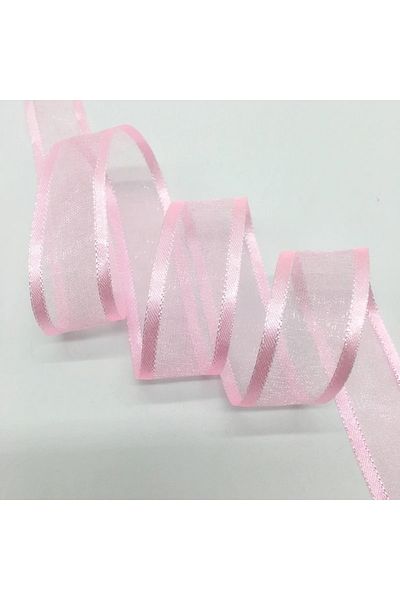 Bontex Ροζ Χρώμα Organza Satin Κορδέλα 1 μέτρο πλάτος 2,5 cm – Κορδέλα – Κορδέλα