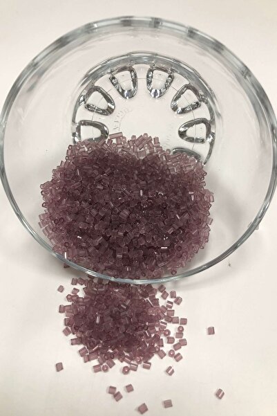 Bontex Prozirne perle u boji šljive, 1 pakovanje, 50 grama, veličina 2-2,5 mm...