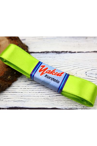 YAKUT Διακοσμητικά Υλικά 3 εκ. Σατέν Κορδέλα Φιστίκι Πράσινο 1 Μπάλα 5 μέτρα – Κορδέλα – Κορδέλα