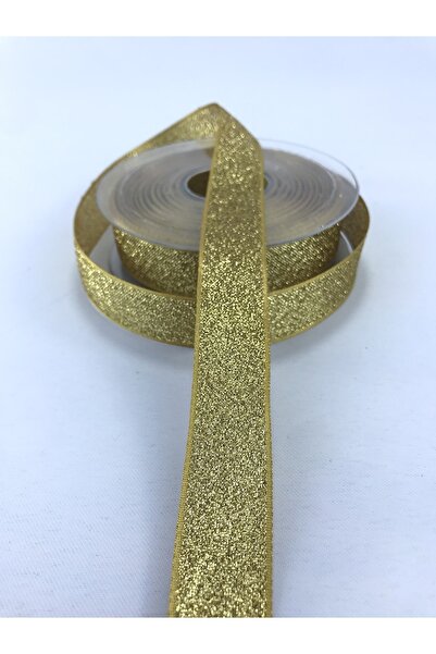 Bontex Χρυσή κορδέλα Με γκλίτερ 5 μέτρων Υλικό συσκευασίας Διακοσμητική κορδέ...