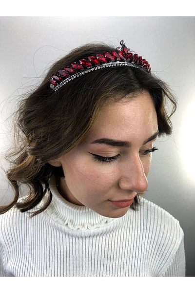 Bontex Coroana Henna Model Isabella de damă Bordeaux Argintiu – Coroană – Coroană