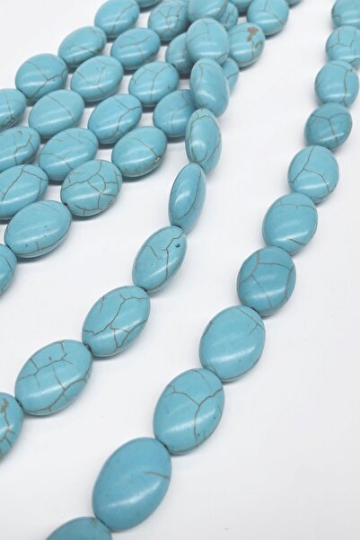 FdayAksesuar Видове мъниста Мънисто от тюркоазен бадем – Мънисто