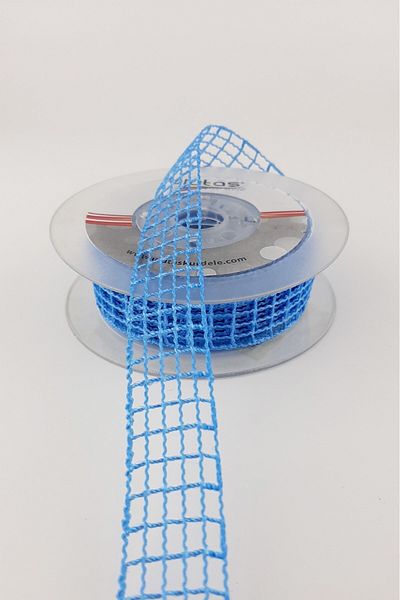 Bontex Saks Blue Mesh Κορδέλα Πλάτος 2,5 cm 1 Meter – Κορδέλα – Κορδέλα