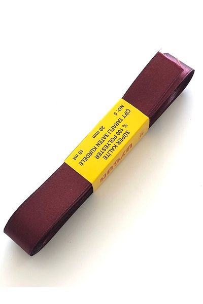 Bontex Burgundy Color Satin Ribbon 2 cm – Ribbon – Ribbon