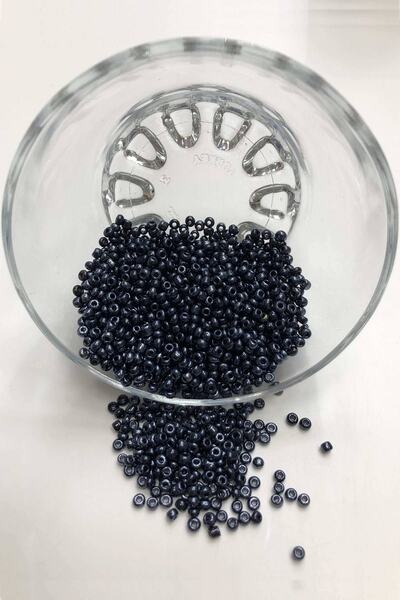 Bontex Mărgele de nisip gri închis, dimensiune medie 3 mm, 1 pachet 50 grame ...