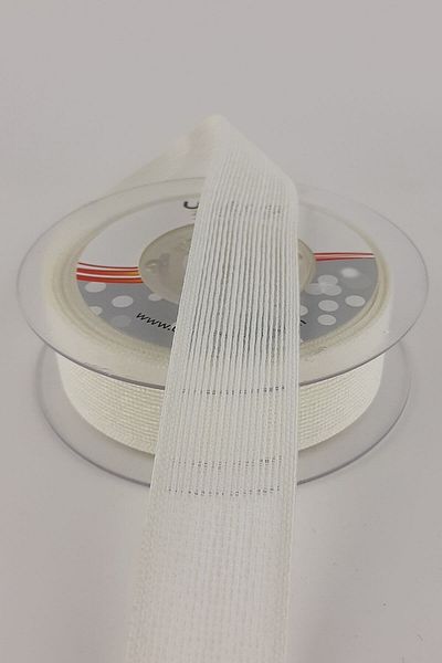 Bontex Κορδέλα λινό με εφέ κρέμας 2,5 cm 1 Mt – Κορδέλα – Κορδέλα