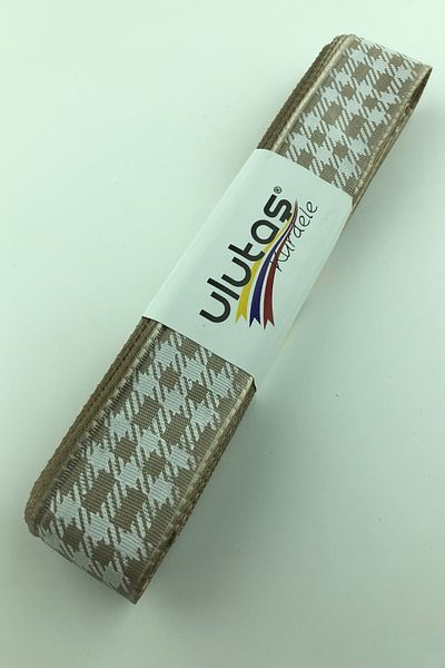 Ulutaş Στολίδια Υλικά Mink Foil Printed Taffeta Κορδέλα Πλάτος 2,5 cm 1 Meter – Κορδέλα – Κορδέλα