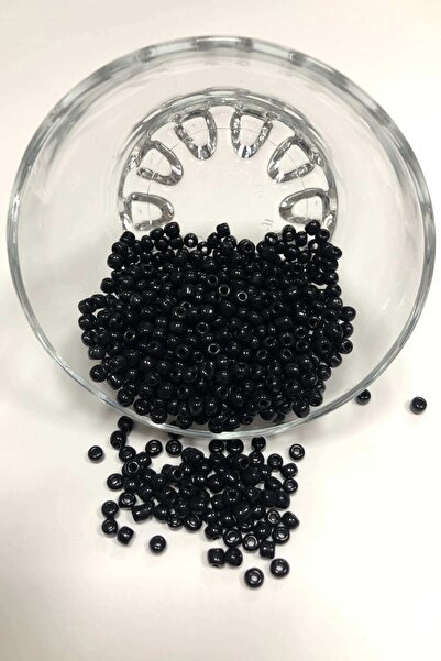 Bontex Crne perle od peska srednje veličine 4 mm 1 pakovanje 50 grama – Perle