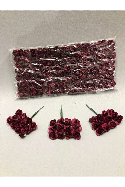 Bontex Bordo Kağıt Gül Çiçek 1 Paket – Diğer Parti Malzemeleri