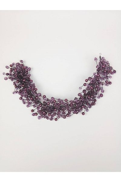 Bontex Accesoriu pentru păr și turban din piatră de cristal violet – Coroană – Coroană