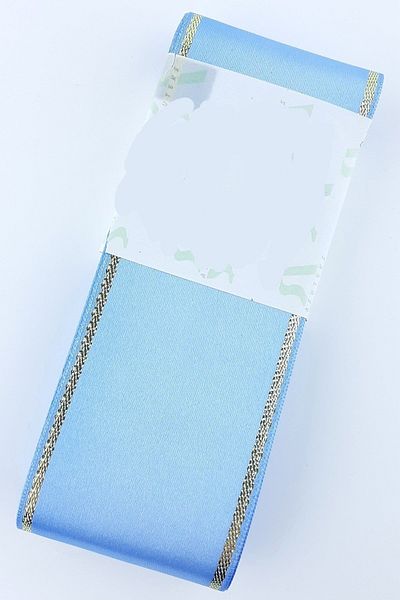 Bontex Baby Blue Glitter Χρυσή Σατέν Κορδέλα 1 μέτρο πλάτος 6 cm – Κορδέλα