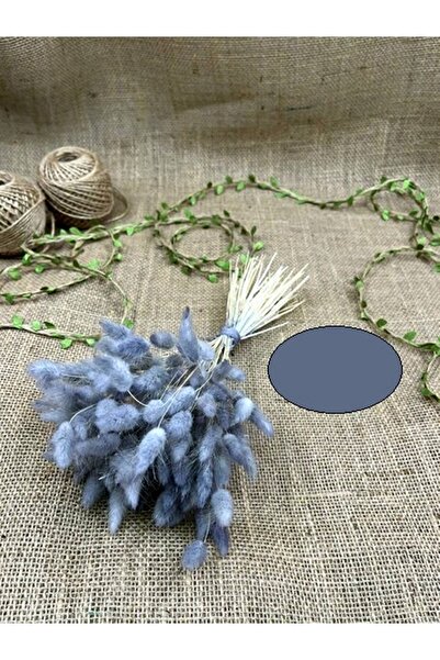 Bontex Floare artificială de culoare gri, bumbac tipuri de plante – Decor flo...