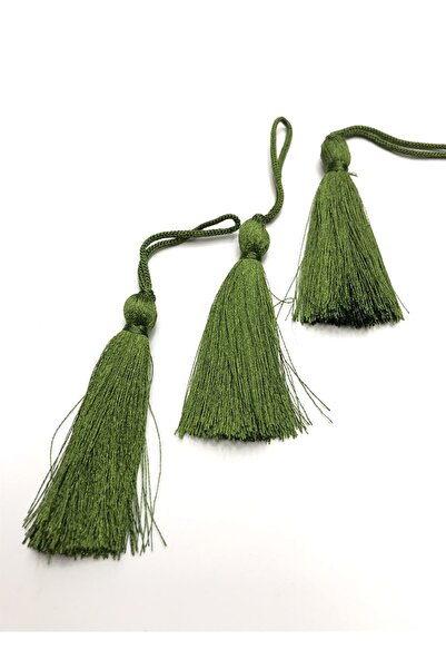 Bontex Ciucure verde simplu 5 bucăți 7 cm – Panglică decorativă