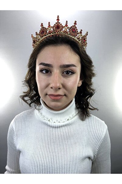 Bontex Coroana Marie Henna și Mireasa din aur roșu pentru femei – Coroană – C...