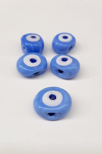 Bontex Sortiment de mărgele Albastru deschis Ochi de vacă Mărgele Nazar 1 buc...