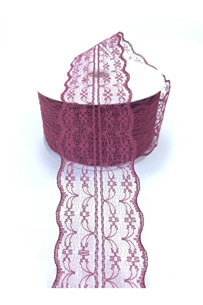 Bontex Bordo crvena Čipka traka 5 cm 3 metra – Čipka