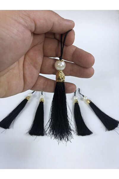 Genel Markalar Püskül Çeşidi Siyah Gold Kapaklı Incili Püskül 1 Adet Boy 12 C...