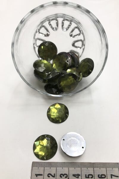 Bontex Piatră de plastic rotundă verde 1 pachet 10 bucăți – Mărgele