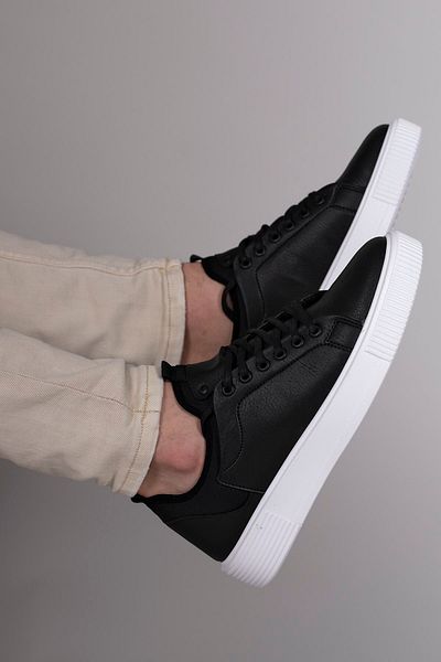 Riccon Μαύρο Λευκό Unisex Sneaker 0012658