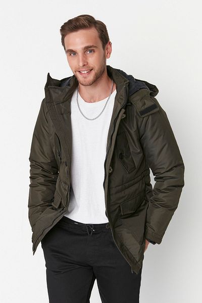 Trendyol Collection Khaki Regular Fit Wind Resistant Coat TMNAW22MO0120