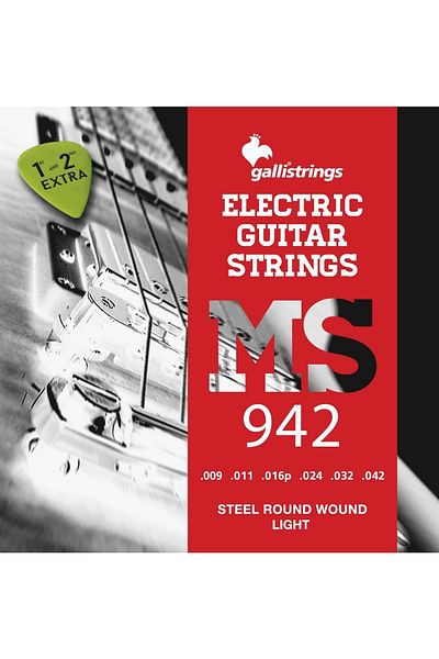 GALLİ Ms942 Model (09-42) Projectional Electric Guitar String Set