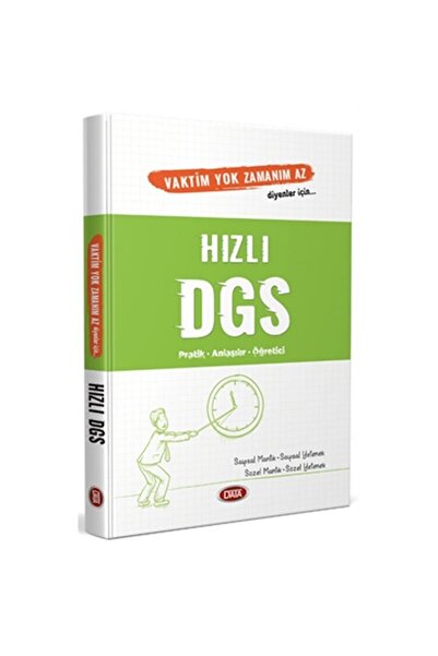 Data Yayınları Dgs Vaktim Yok Zamanım Az Diyenler I?çin Hızlı Dgs Yeni - Data...