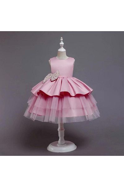 Mashotrend Backless Layered Tulle Dress - Layered Tulle Dress - Backless Girls' Evening Dress Mini Dress