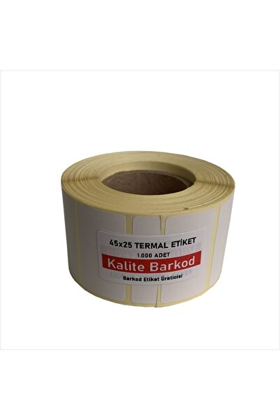 Kalite Barkod 45x25 ملصق حراري| لفة تسمية الباركود