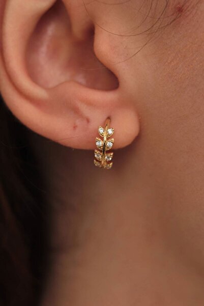 Değerli Kuyumculuk Taşlı Başak Küpe