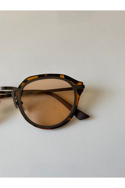 Svalinn Verona Orange Leopard Pattern Sunglasses