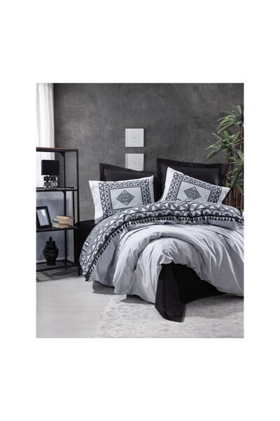 Cotton Box Σετ Παπλωματοθήκη Μονή Candy Degno Μαύρο