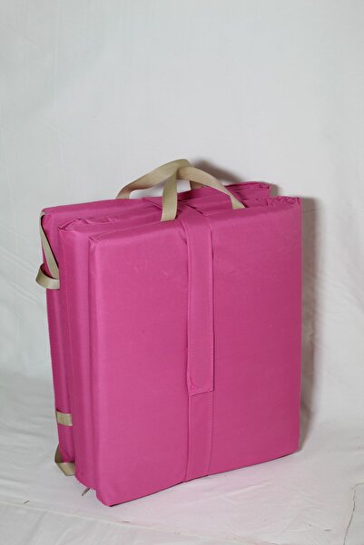 Genel Markalar 1 Yıl Katlanır Taşınabilir Şezlong Minderi Pembe Pembe Hasır