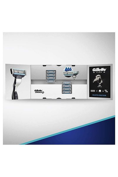 Gillette Mach3 Spare Shaving Blade 8 Pieces Cardboard Pack