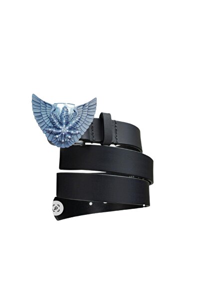 targay Ανδρική αθλητική ζώνη τζιν με αγκράφα και αναπτήρα Cowboy, από γνήσιο ...