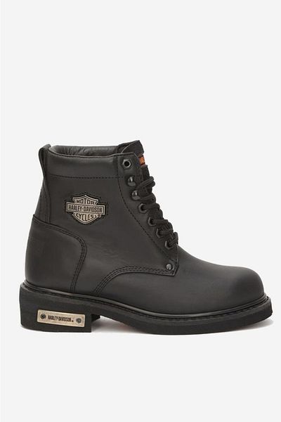 Harley Davidson Gibson Γνήσιες Δερμάτινες Μπότες 35-40 Μαύρο Λαδωμένο Δέρμα