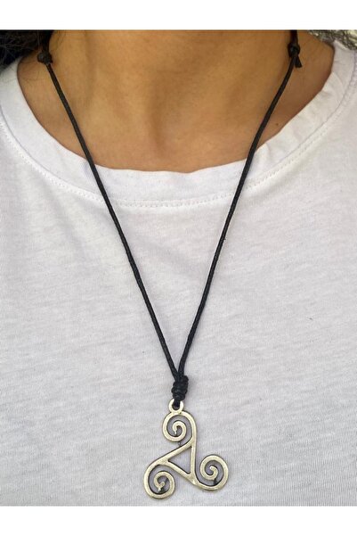 etniko Unisex Life Trilogy Themed Adjustable Necklace
