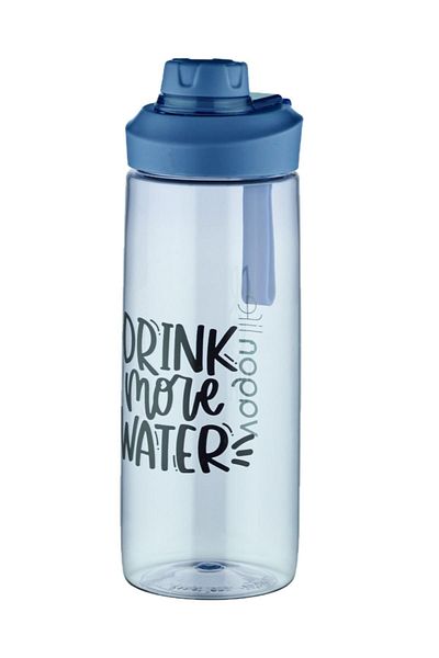 Vagonlife 720 Ml Twist Off Lid Tritan Water Bottle -silicone Carrying Strap-with strainer-