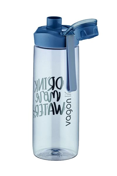 Vagonlife 720 Ml Twist Off Lid Tritan Water Bottle -silicone Carrying Strap-with strainer-