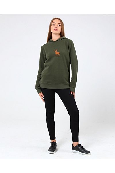 GENIUS STORE Store Women's Thessaloniki Outdoor Hooded Sweatshirt Embroidered Casual Sports Sweatshirt