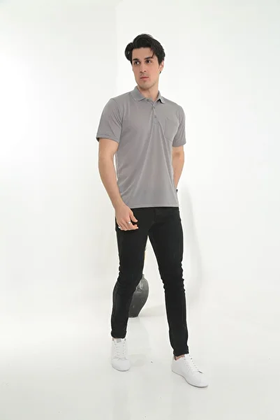 KMKkombin Father King Size Collar Pocket Plain Model Single Color T-Shirt