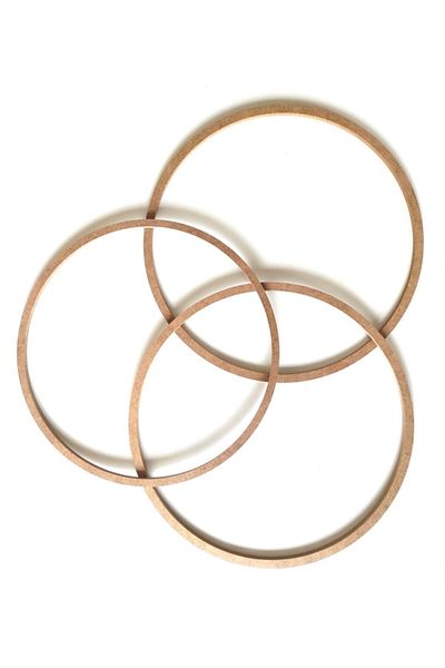 DEKOLOBİ 3 Pieces 30 Cm Ring Hoop Macrame Dream Catcher