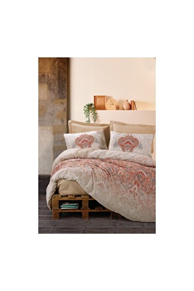 Cotton Box Bohem Tek Kişilik Nevresim Takımı Loreta Bej