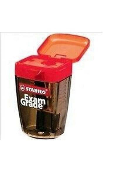 Stabilo 4518 مبراة قلم رصاص بدرجة الامتحانات مع حجرة