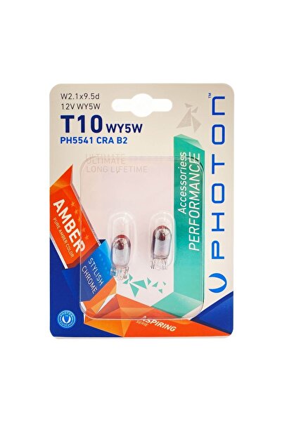 Photon 12v W5w T10 Chrome Amber(turuncu) Ampul