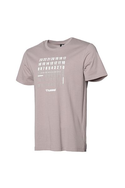 hummel Crew Neck Printed Gray Men's T-shirt 911566-1026 Hmlbugo T-shirt M