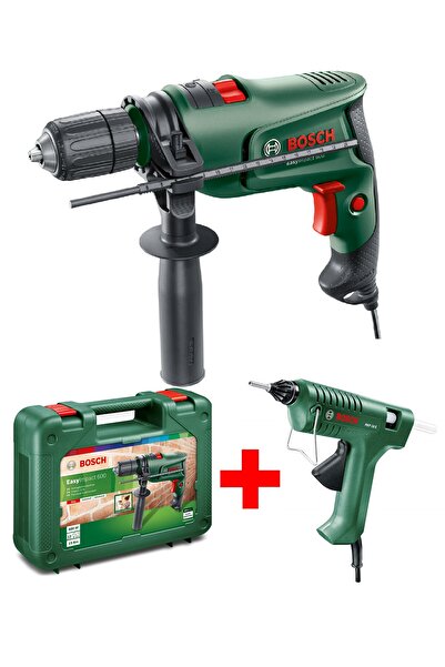 Bosch Easyimpact 600 Darbeli Matkap + Pkp 18 Mum Silikon Tabancası Tutkal Tab...